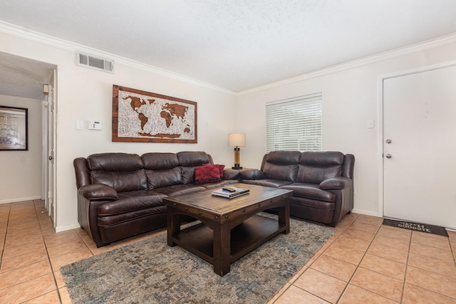 4317 Hartford St Unit 102, Dallas, TX 75219 - living room with light tile patterned flooring and crown molding
