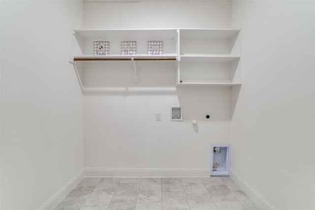 200 Tallgrass Dr, Lavon, TX 75166 - laundry area with hookup for an electric dryer, gas dryer hookup, baseboards, and hookup for a washing machine