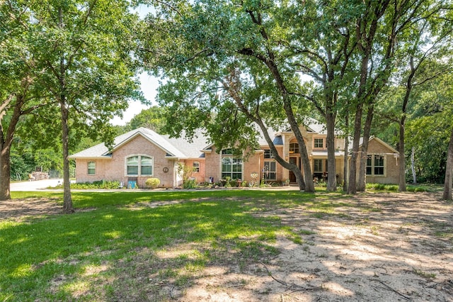 4401 Oak Shores Cir, Cross Roads, TX 76227 - view of front facade featuring a front yard