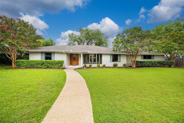 7716 Roundrock Rd, Dallas, TX 75248 - ranch-style home featuring brick siding and roof with shingles