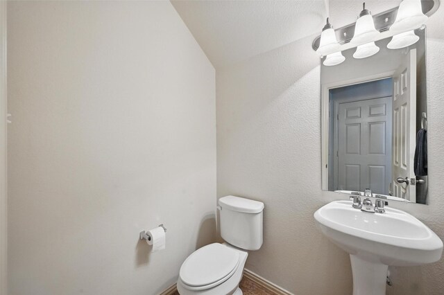 2932 Peyton Brook Dr, Fort Worth, TX 76137 - half bathroom with toilet and baseboards