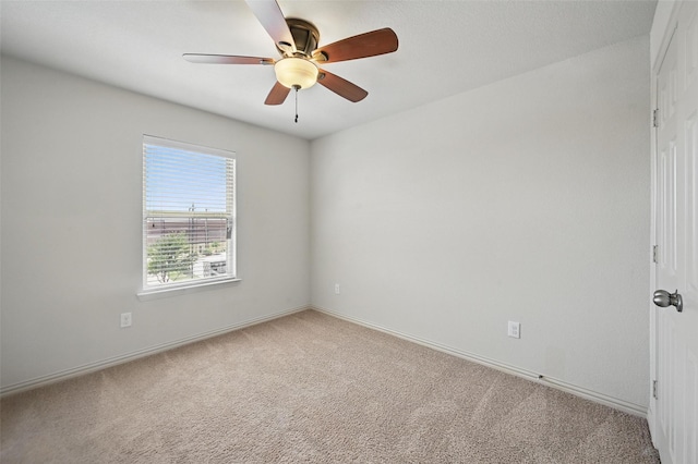 2932 Peyton Brook Dr, Fort Worth, TX 76137 - carpeted empty room with a ceiling fan and baseboards