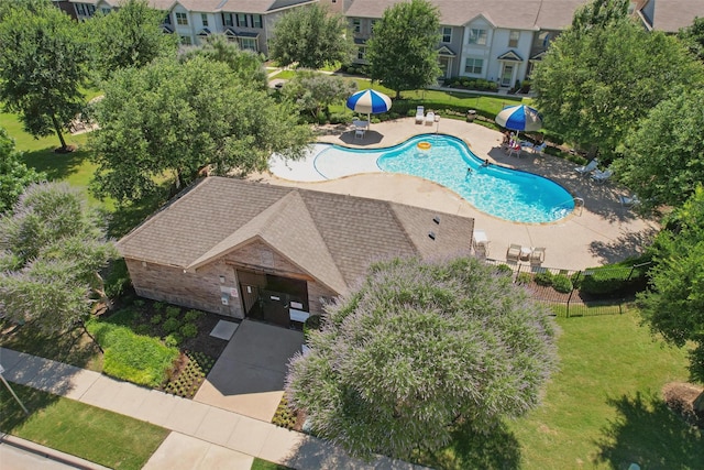 2932 Peyton Brook Dr, Fort Worth, TX 76137 - view of subject property featuring a pool area
