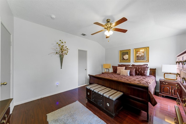 2312 Collier Dr, Mckinney, TX 75071 - bedroom with dark wood-type flooring, baseboards, and a ceiling fan