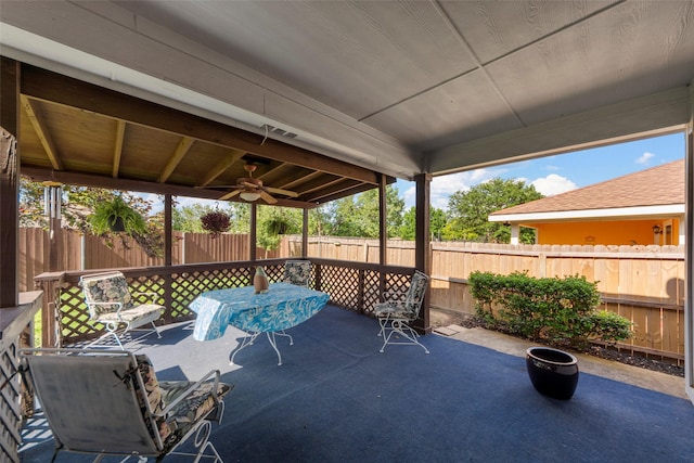 2312 Collier Dr, Mckinney, TX 75071 - fenced backyard with a patio and outdoor dining area