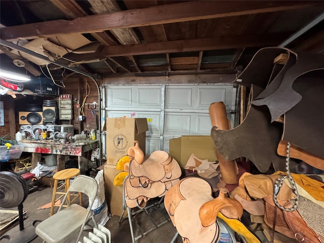 1206 Walnut St, Greenville, TX 75401 - garage featuring a workshop area
