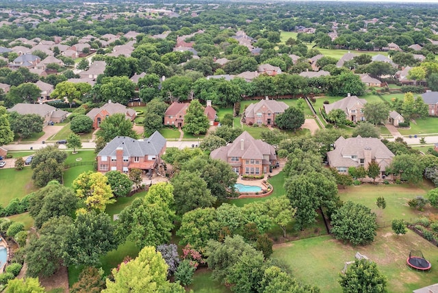 4700 Scoter Ln, Mckinney, TX 75072 - aerial perspective of suburban area featuring a pool area