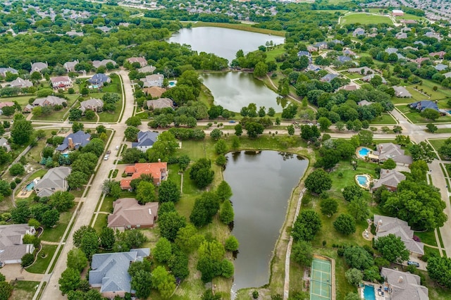 4700 Scoter Ln, Mckinney, TX 75072 - aerial view of residential area featuring a nearby body of water