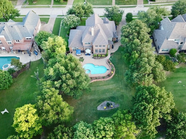 4700 Scoter Ln, Mckinney, TX 75072 - aerial view of residential area featuring a pool area
