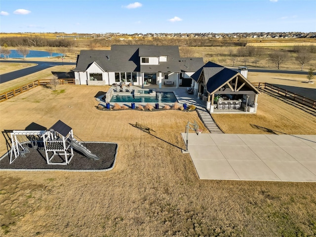 200 Sutherland Cres, Northlake, TX 76247 - view from above of property with a pool