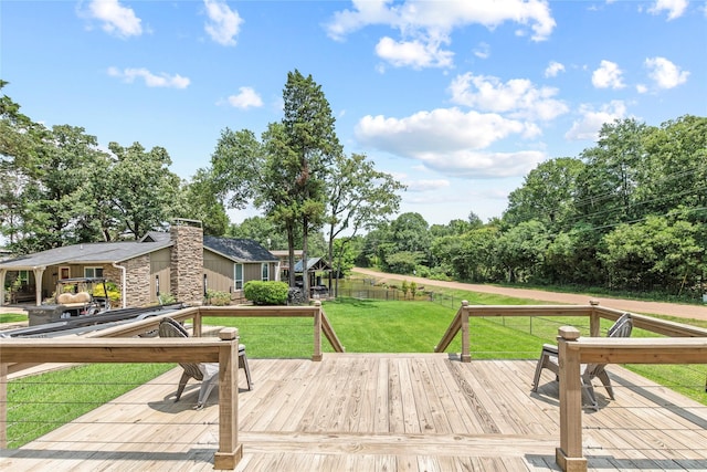 102 Anderson Ln, Mabank, TX 75156 - view of wooden terrace