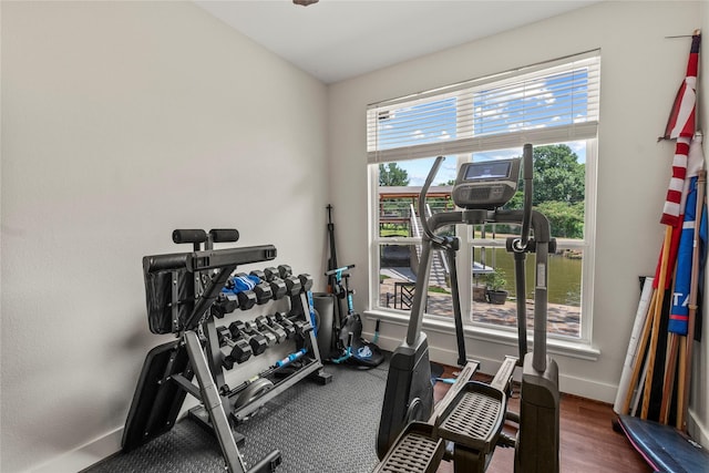 102 Anderson Ln, Mabank, TX 75156 - exercise area with baseboards