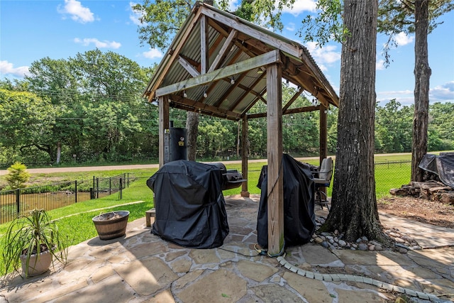 102 Anderson Ln, Mabank, TX 75156 - view of patio / terrace with a gazebo and a grill