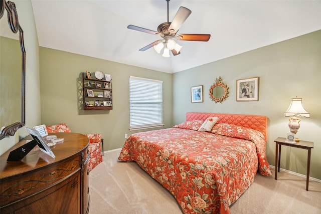 3820 Nash Ln, Plano, TX 75025 - bedroom with light colored carpet, baseboards, and ceiling fan