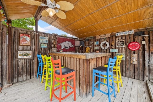 3820 Nash Ln, Plano, TX 75025 - wooden deck featuring a ceiling fan