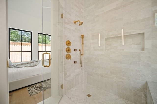 3727 Clover Ln, Dallas, TX 75220 - bathroom featuring a shower stall and connected bathroom