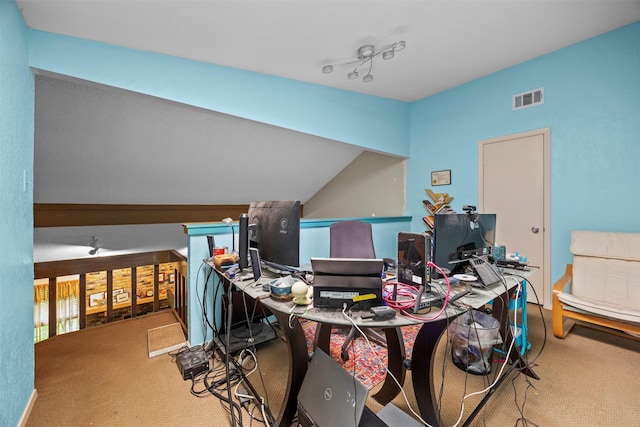 907 Green Terrace Ln, Duncanville, TX 75137 - office area with carpet