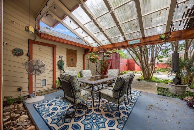907 Green Terrace Ln, Duncanville, TX 75137 - view of patio / terrace with outdoor dining space