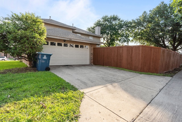 6814 Silver Lake Dr, Rowlett, TX 75089 - garage featuring concrete driveway