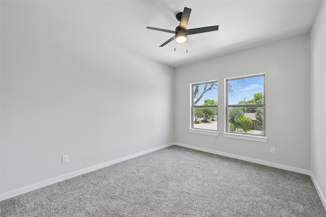 1901 Varsity Dr, Grand Prairie, TX 75051 - spare room with baseboards, carpet, and ceiling fan