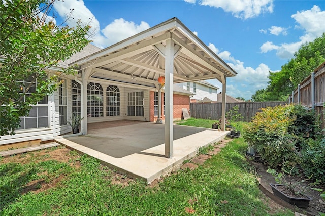 7816 Blossom Dr, Fort Worth, TX 76133 - fenced backyard featuring a patio
