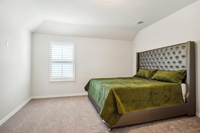 2612 Dancing Flame Dr, Denton, TX 76201 - carpeted bedroom featuring lofted ceiling and baseboards