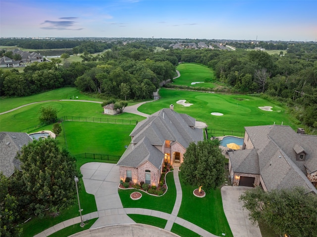 6619 Crestmoor Ln, Sachse, TX 75048 - view from above of property with a local golf course