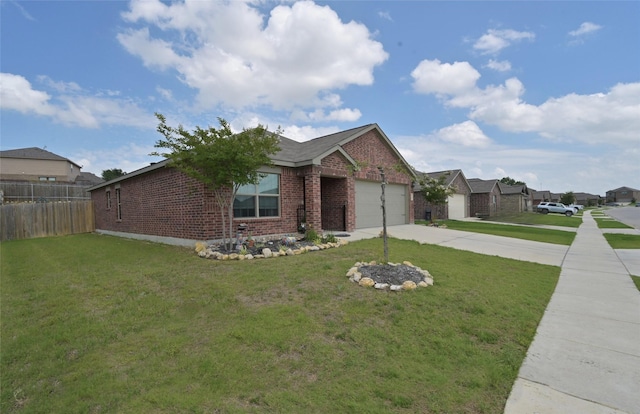 165 Cattlemans Creek Rd W, Newark, TX 76071 - view of front facade with brick siding, concrete driveway, and a garage