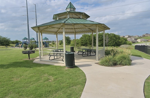 165 Cattlemans Creek Rd W, Newark, TX 76071 - surrounding community featuring a gazebo and a yard