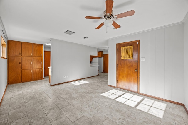 3212 Medina Ave, Fort Worth, TX 76133 - empty room featuring ceiling fan and baseboards