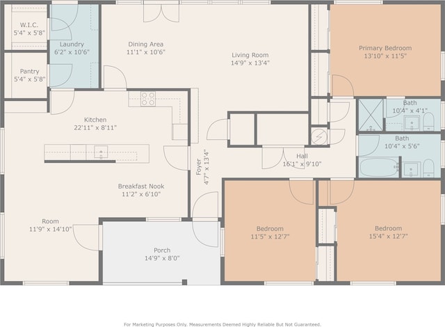 3212 Medina Ave, Fort Worth, TX 76133 - floor plan / room layout
