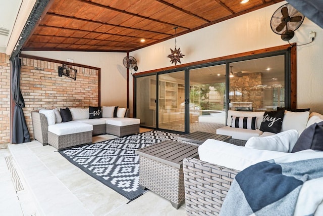 1510 Waltham Ct, Arlington, TX 76012 - view of patio / terrace featuring an outdoor hangout area