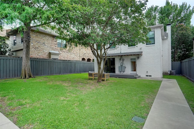 3710 Binkley Ave, University Park, TX 75205 - rear view of property with brick siding, central air condition unit, and a chimney