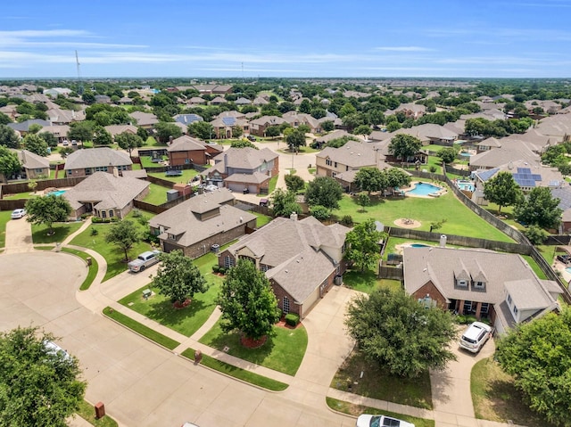 5210 Medallion Ct, Midlothian, TX 76065 - aerial perspective of suburban area featuring a pool area