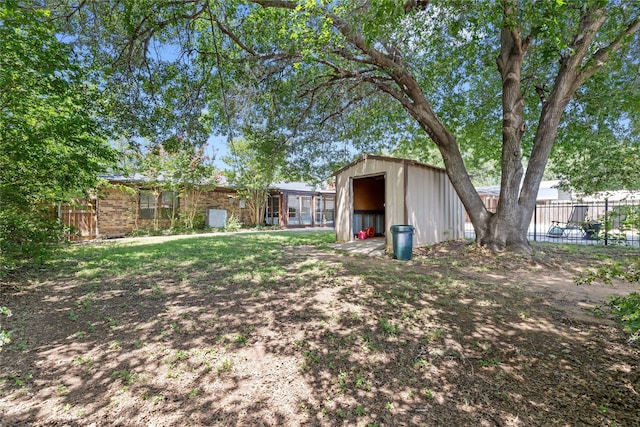 2801 Good Shepherd Dr, Brownwood, TX 76801 - view of yard featuring an outdoor structure
