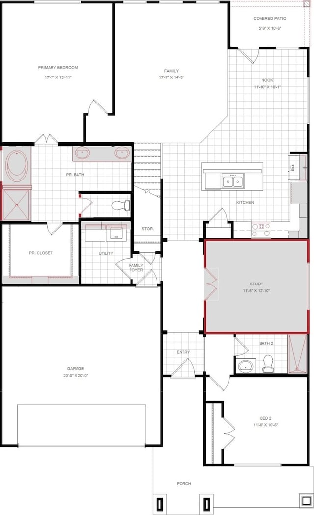 9309 Derry, Aubrey, TX 76227 - floor plan / room layout