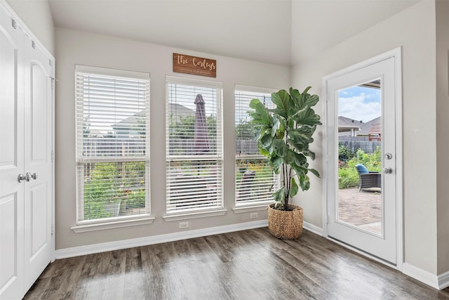 3009 Gilchrist Dr, Lorena, TX 76655 - interior space with wood finished floors, baseboards, and plenty of natural light