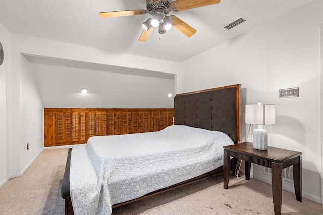 818 Placid Dr, Mesquite, TX 75150 - bedroom with carpet, baseboards, a textured ceiling, and ceiling fan