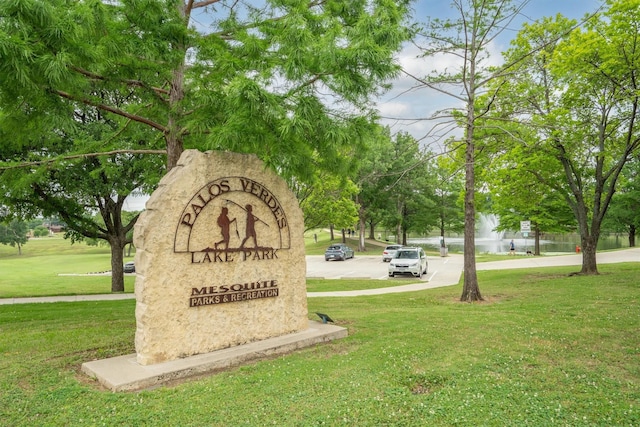818 Placid Dr, Mesquite, TX 75150 - community / neighborhood sign with a yard