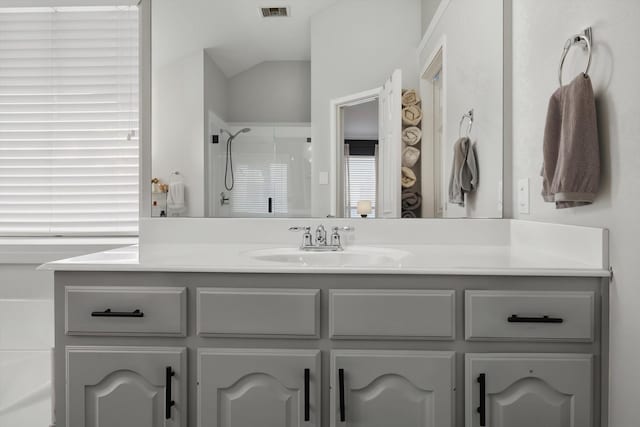 15429 Calico Ct, Frisco, TX 75035 - bathroom featuring a shower stall and vanity