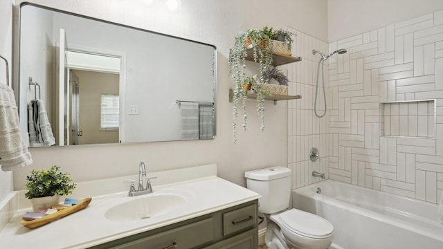 713 N Jordan Rd, Mckinney, TX 75071 - full bathroom with toilet, vanity, and bathing tub / shower combination