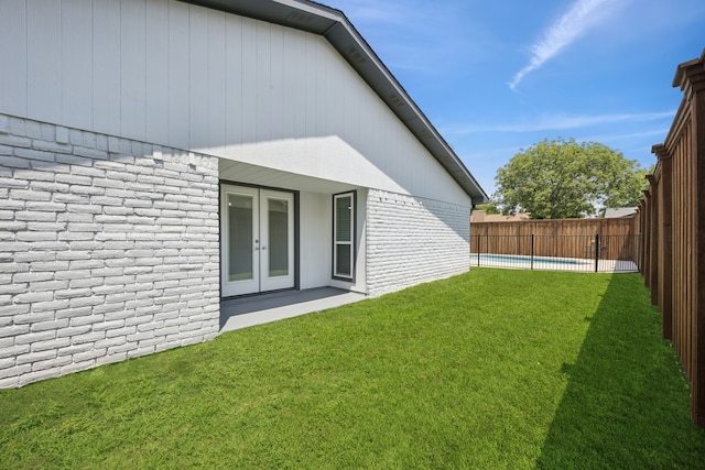 1629 Mesquite Trl, Plano, TX 75023 - view of yard featuring french doors