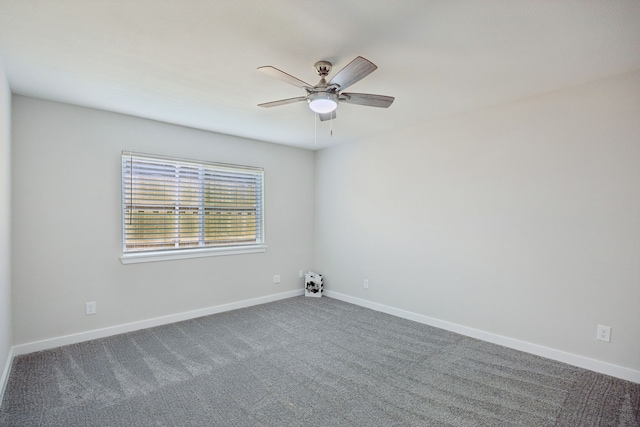 1629 Mesquite Trl, Plano, TX 75023 - empty room with a ceiling fan, baseboards, and carpet flooring