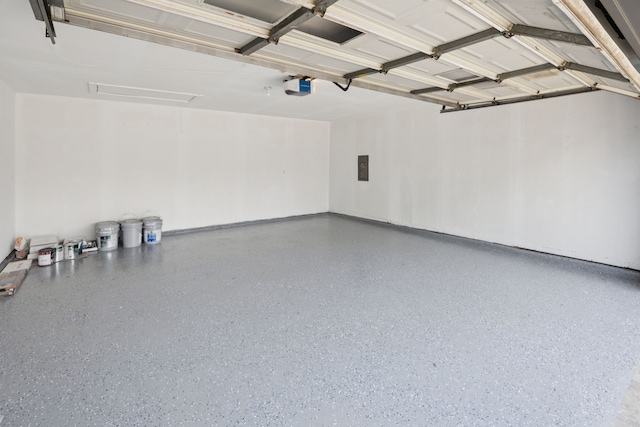 1629 Mesquite Trl, Plano, TX 75023 - garage featuring a garage door opener and electric panel
