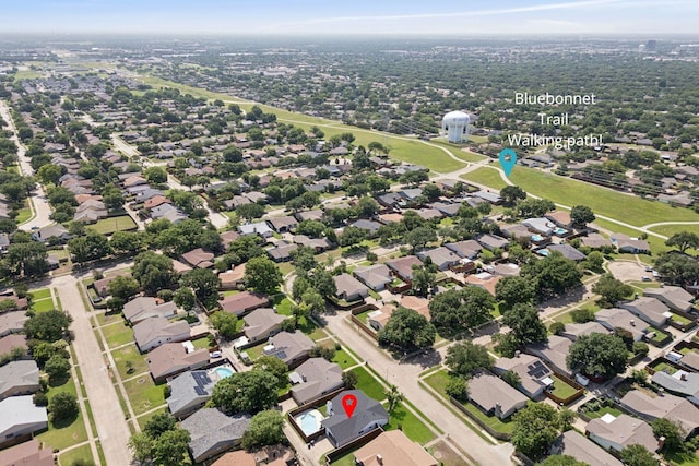 1629 Mesquite Trl, Plano, TX 75023 - aerial overview of property's location featuring nearby suburban area