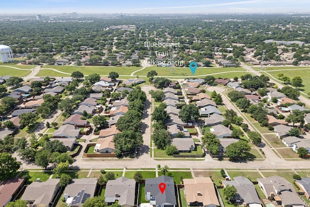 1629 Mesquite Trl, Plano, TX 75023 - aerial view of property and surrounding area with nearby suburban area