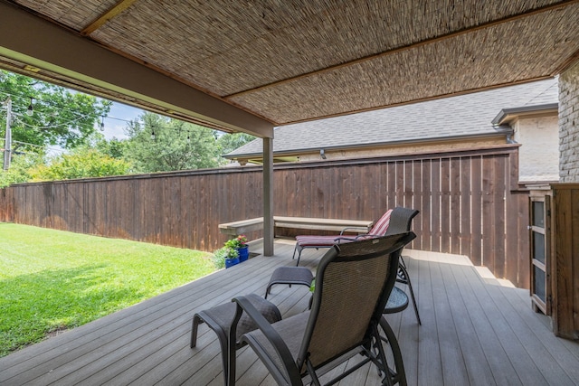 3817 Hilltop Rd, Fort Worth, TX 76109 - view of wooden terrace