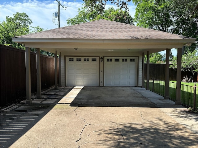 3817 Hilltop Rd, Fort Worth, TX 76109 - garage with a garage