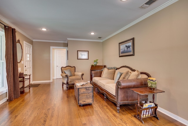 3817 Hilltop Rd, Fort Worth, TX 76109 - living area featuring wood finished floors, recessed lighting, baseboards, and ornamental molding