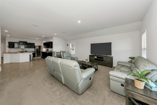 16608 Portage St, Justin, TX 76247 - living area with recessed lighting and light colored carpet